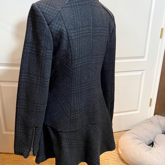 Grey on grey Pea Coat Never Worn - Picture 4 of 6